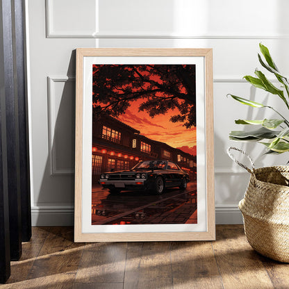 Skyline in Sunset Lane Wall Frame