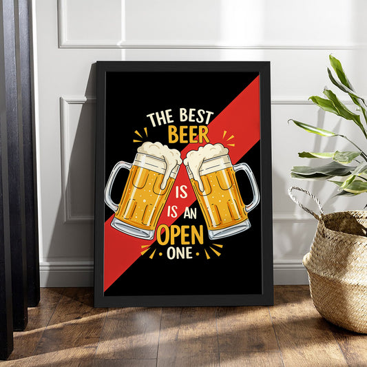 Open Beer Wall Frame