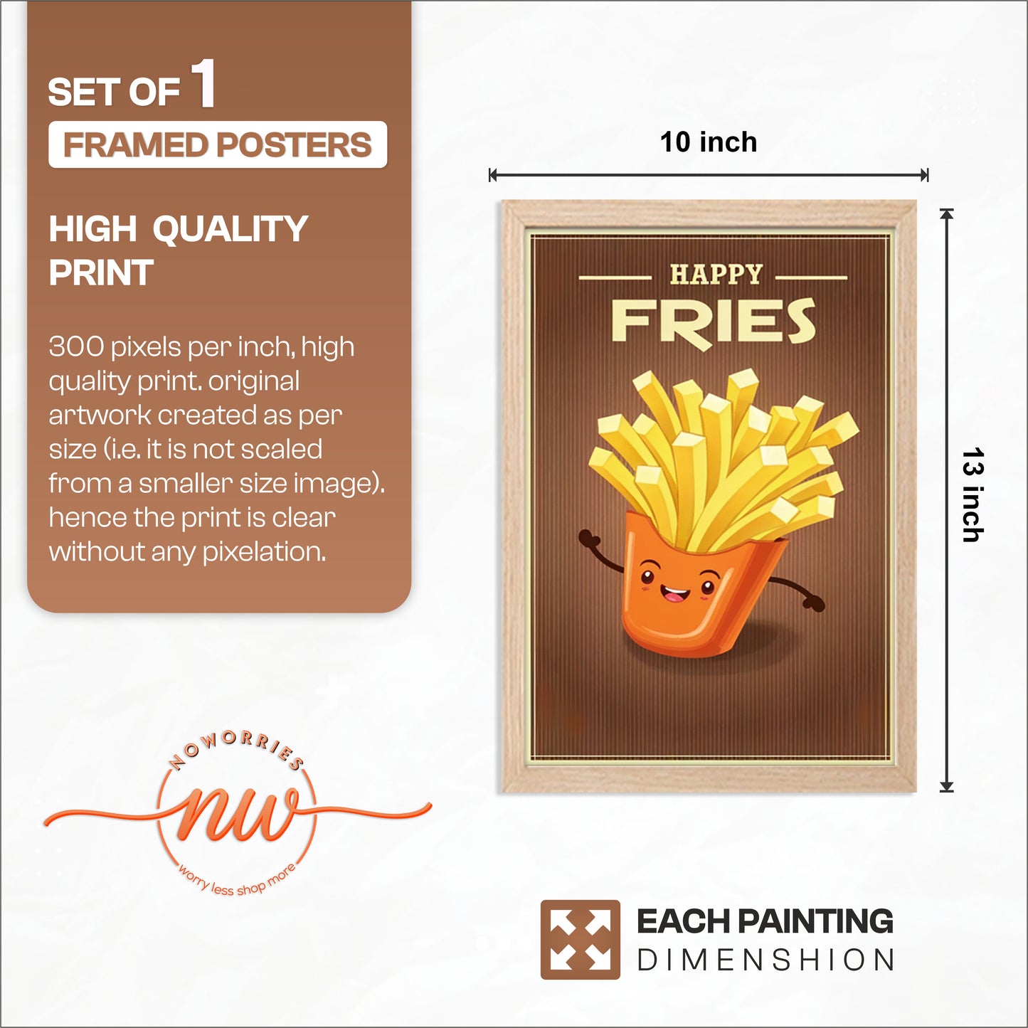 Fries Fun Wall Frame