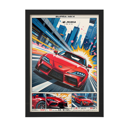 Supra MK4 Anime Wall Art