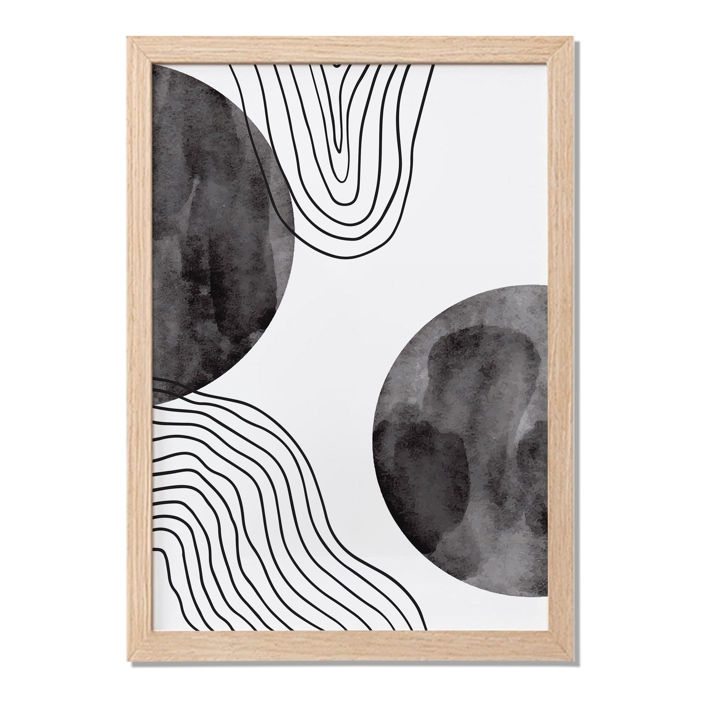 Geometric Wave Abstract Poster