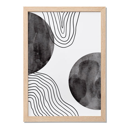 Geometric Wave Abstract Poster