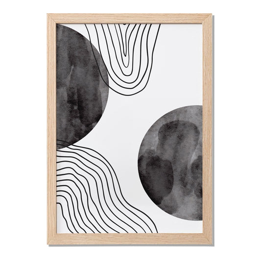 Geometric Wave Abstract Poster