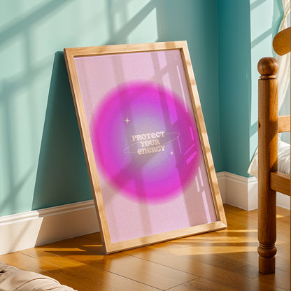 Protect Your Energy Aesthetic Poster