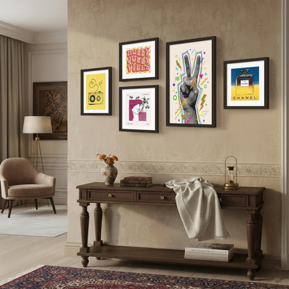 Pop Culture Wall Decor Set of 5