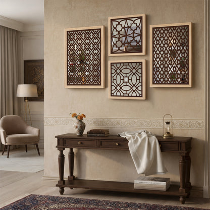 Moroccan Circle Mirror Art Set of 4
