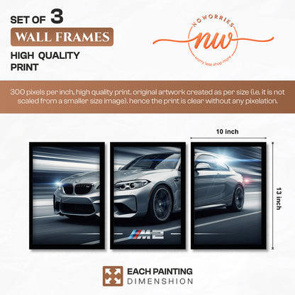 BMW M2 Wall Frame Set of 3