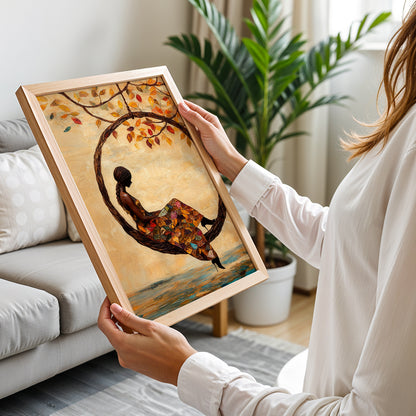 Autumn Dream Swing Wall Art
