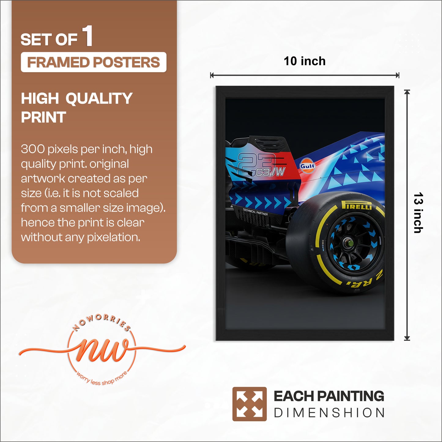 Formula One Gulf Edition Wall Art