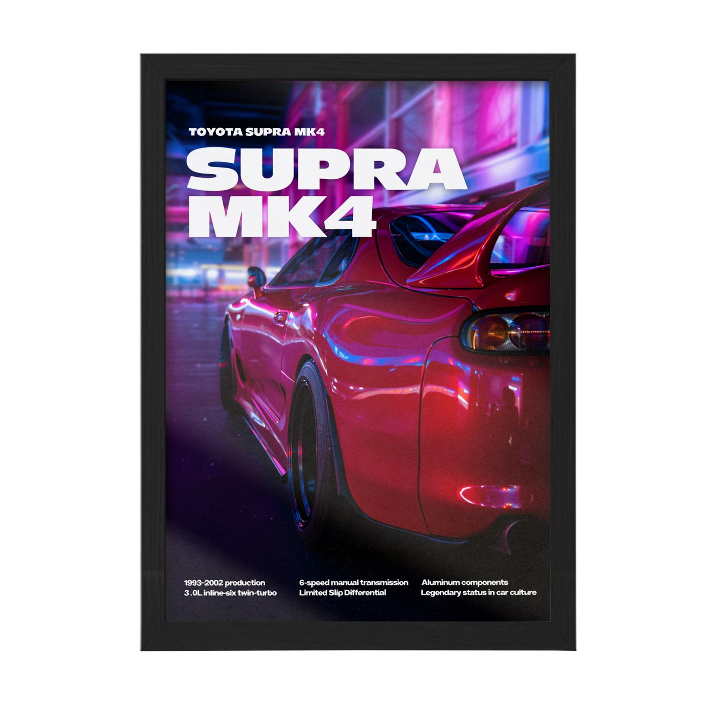 Supra MK4 Night Drive Wall Art