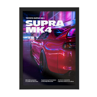 Supra MK4 Night Drive Wall Art