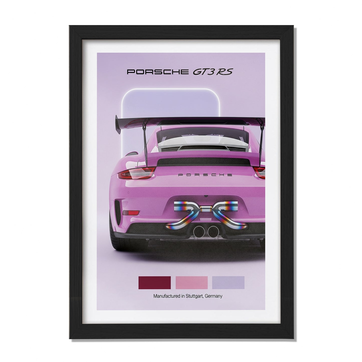 Porche GT3 RS Car Wall Frame