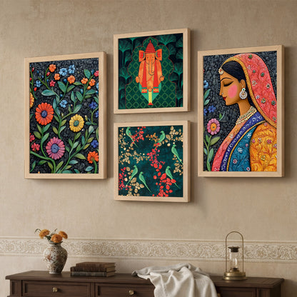 Royal Folk Harmony Set of 4