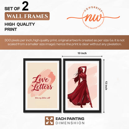 Love Letters Boho Wall Art Set