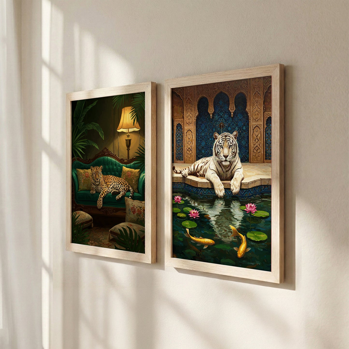 Majestic Jungle Cats Wall Art Set