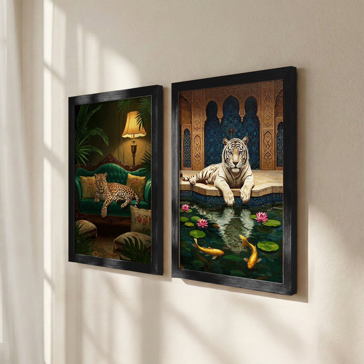 Majestic Jungle Cats Wall Art Set