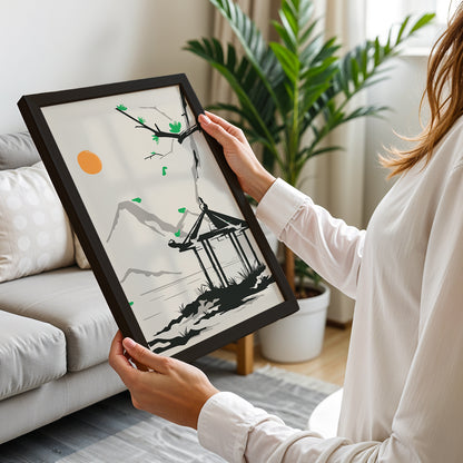 Zen Pavilion Wall Art
