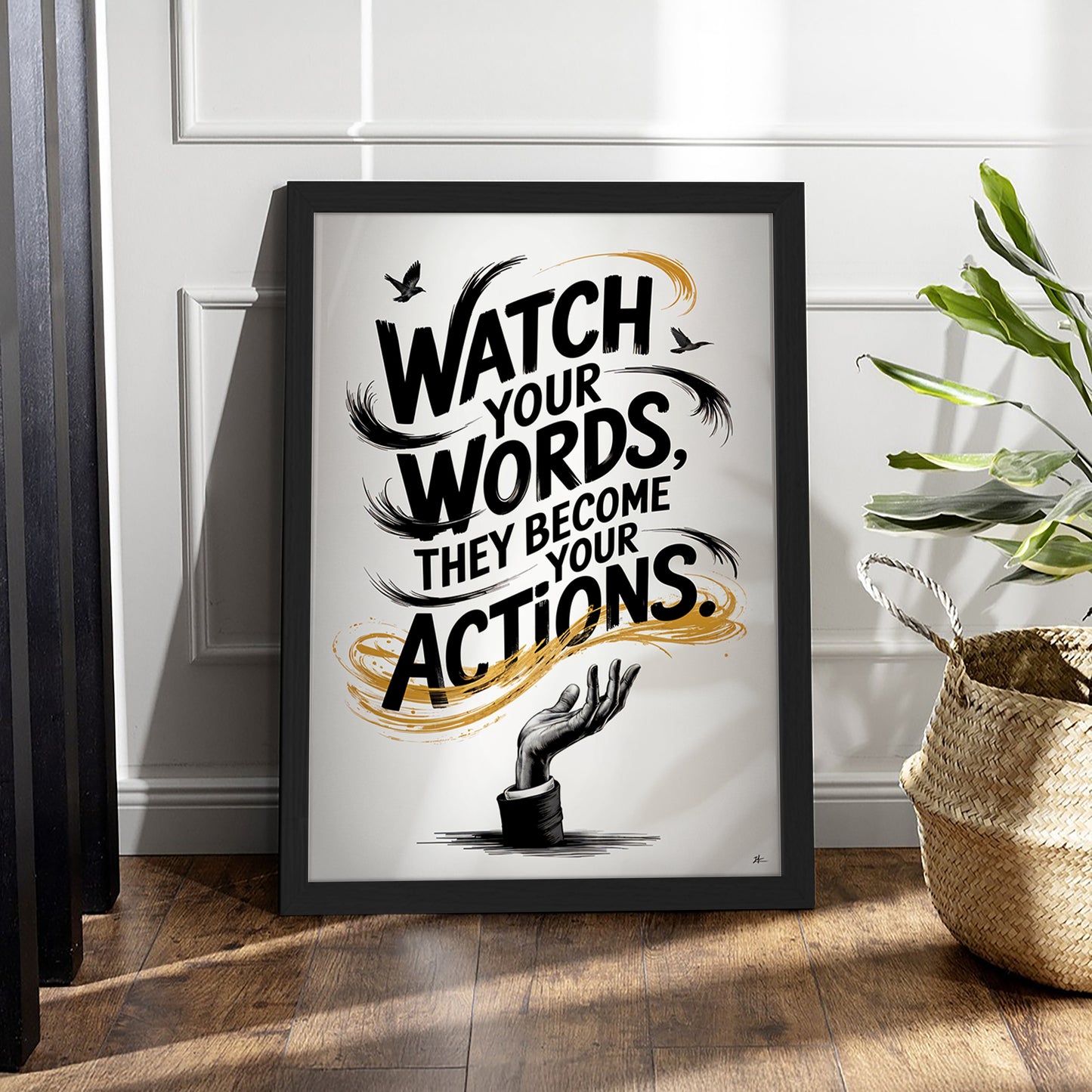 Watch Your Words Inspirational Poster