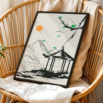 Zen Pavilion Wall Art