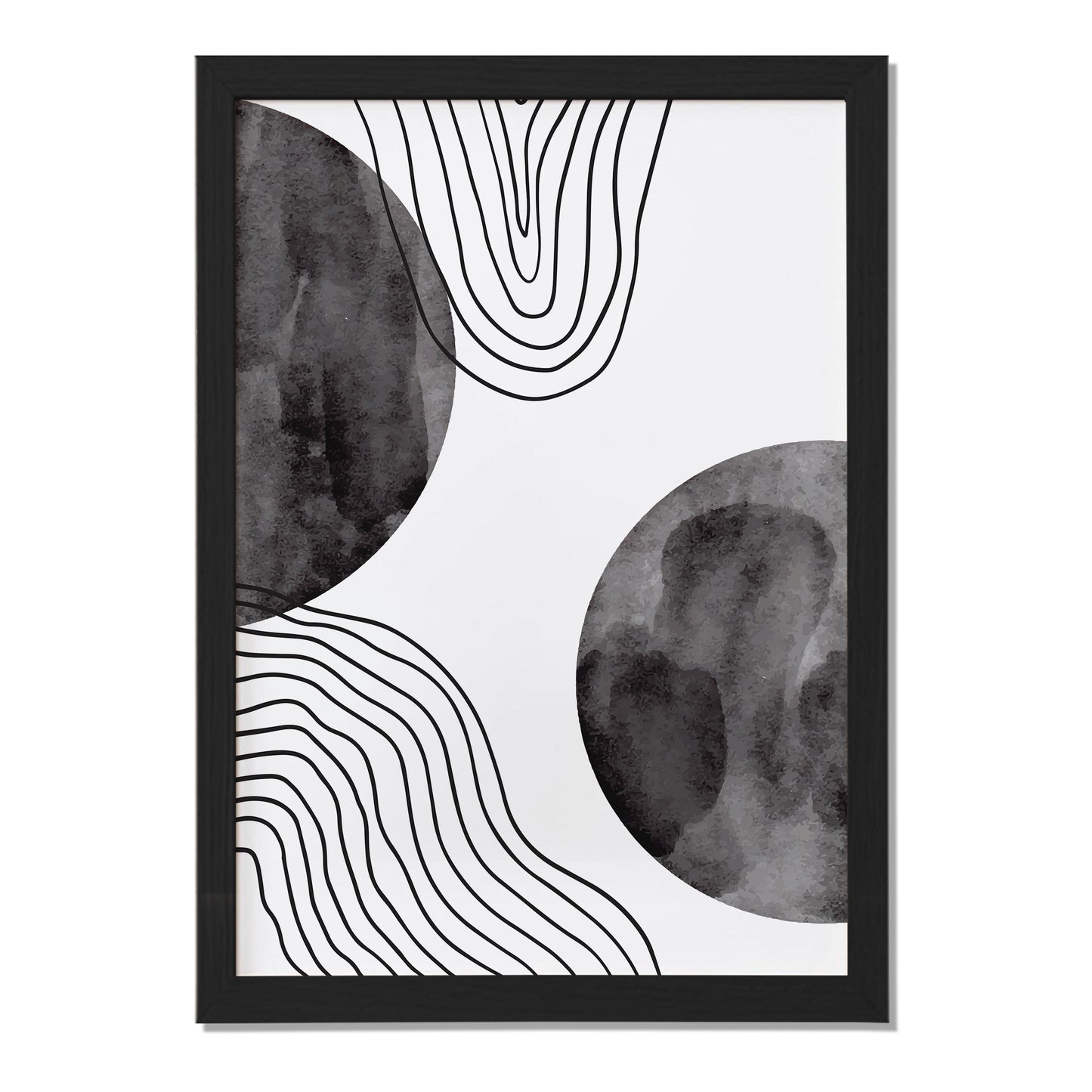 Geometric Wave Abstract Poster