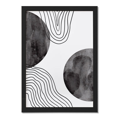 Geometric Wave Abstract Poster