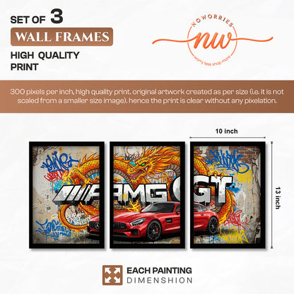 Dragon AMG Street Art Set of 3