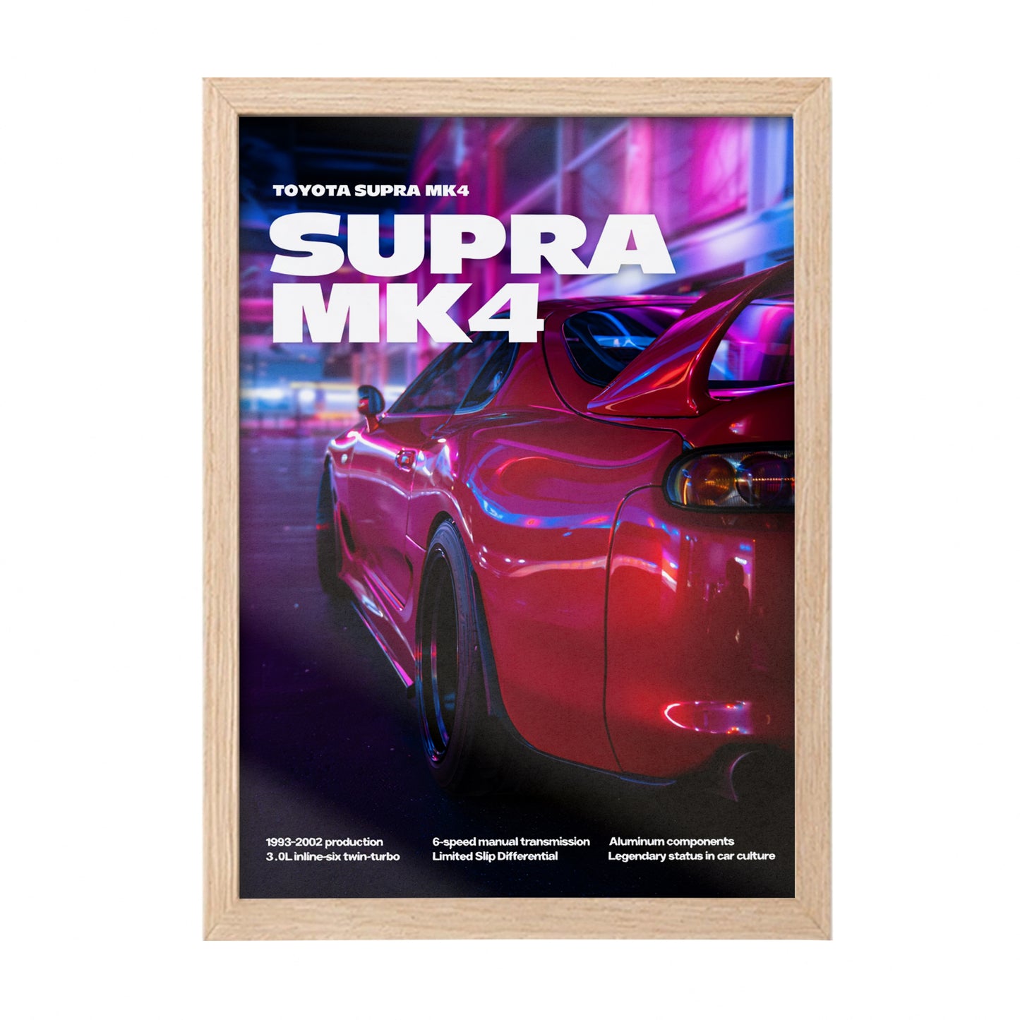 Supra MK4 Night Drive Wall Art