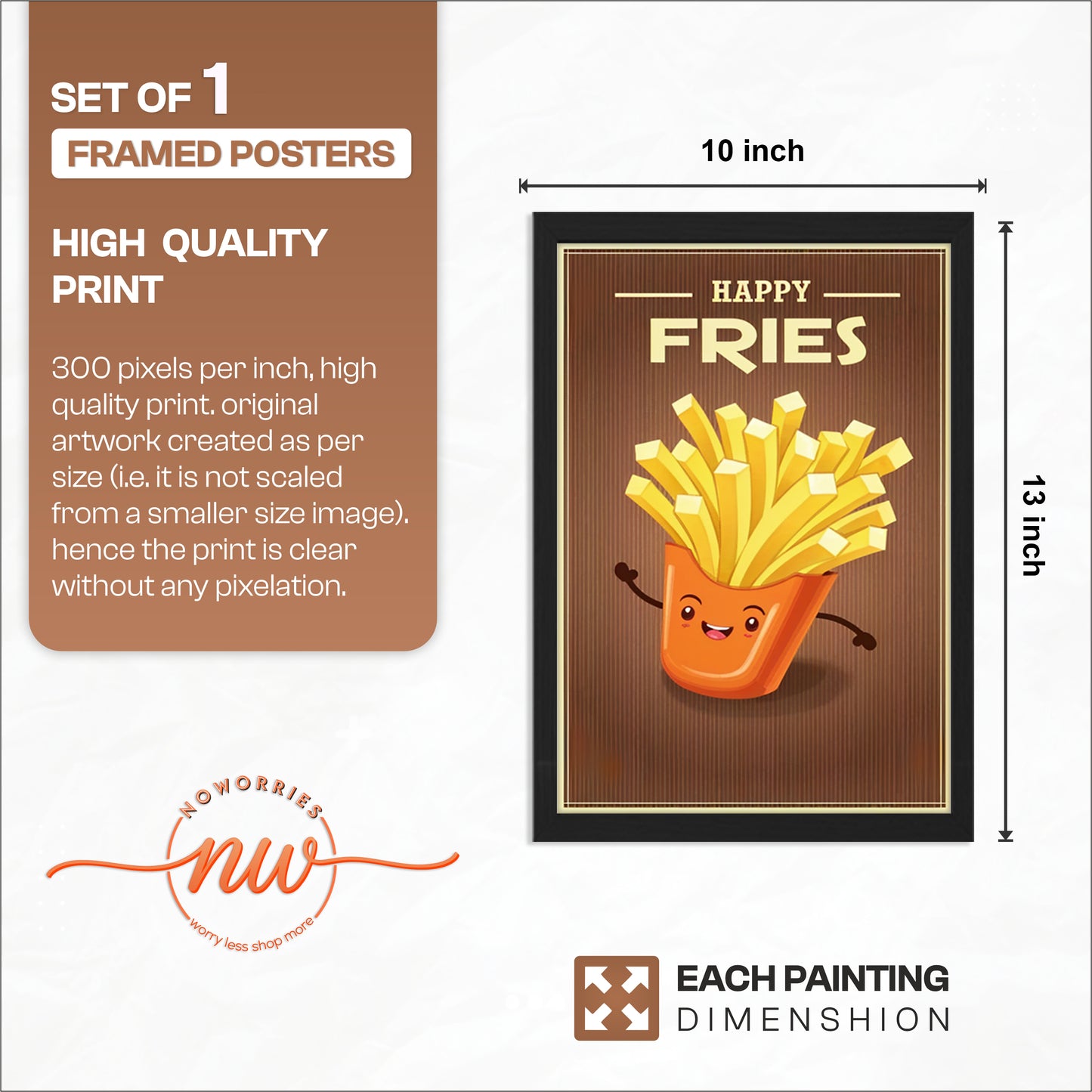 Fries Fun Wall Frame