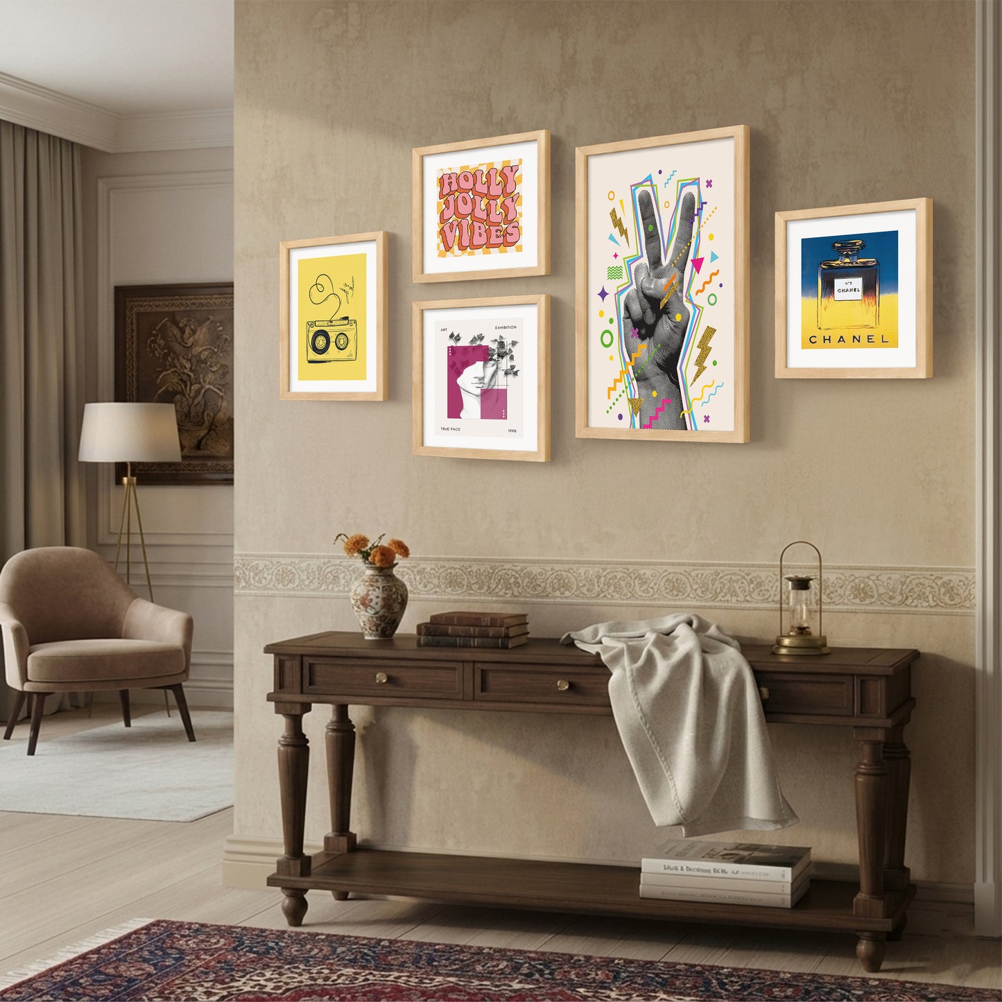 Pop Culture Wall Decor Set of 5