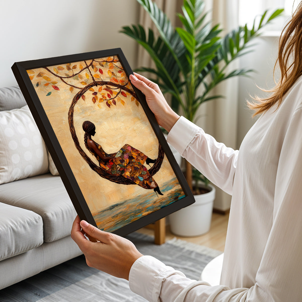 Autumn Dream Swing Wall Art