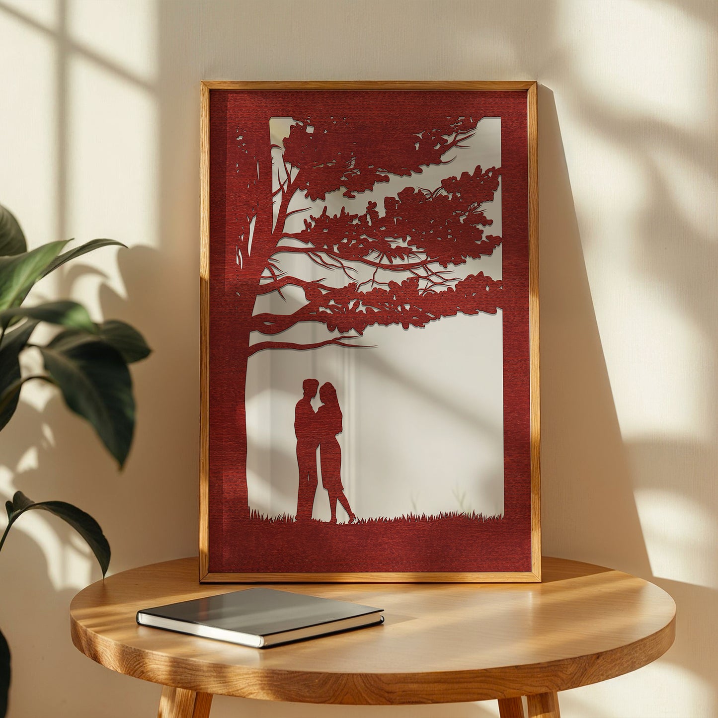 Eternal Love Pinewood Laser Wall Art
