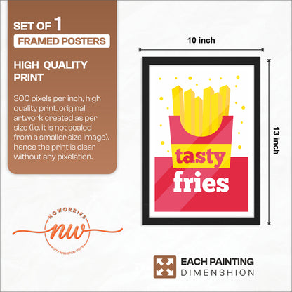 Tasty Fries Wall Frame