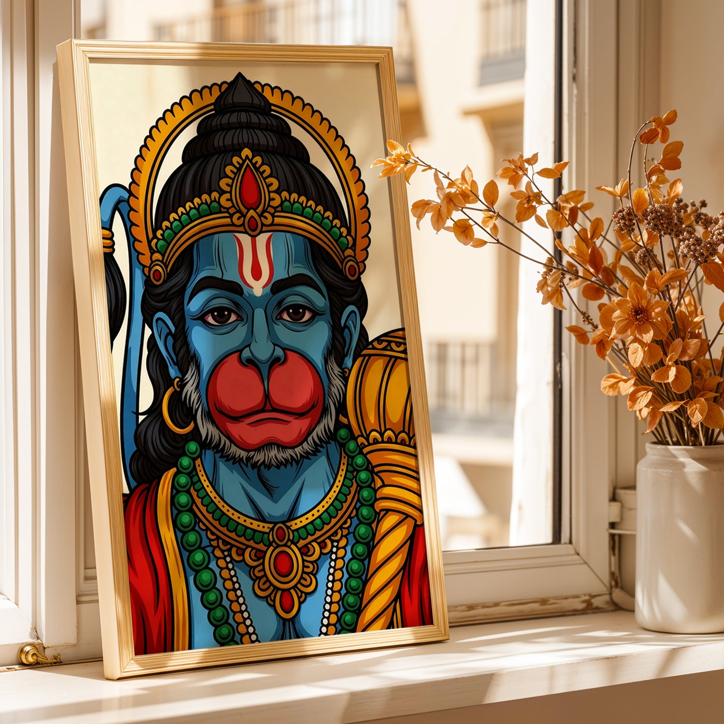 Divine Hanuman Portrait Frame