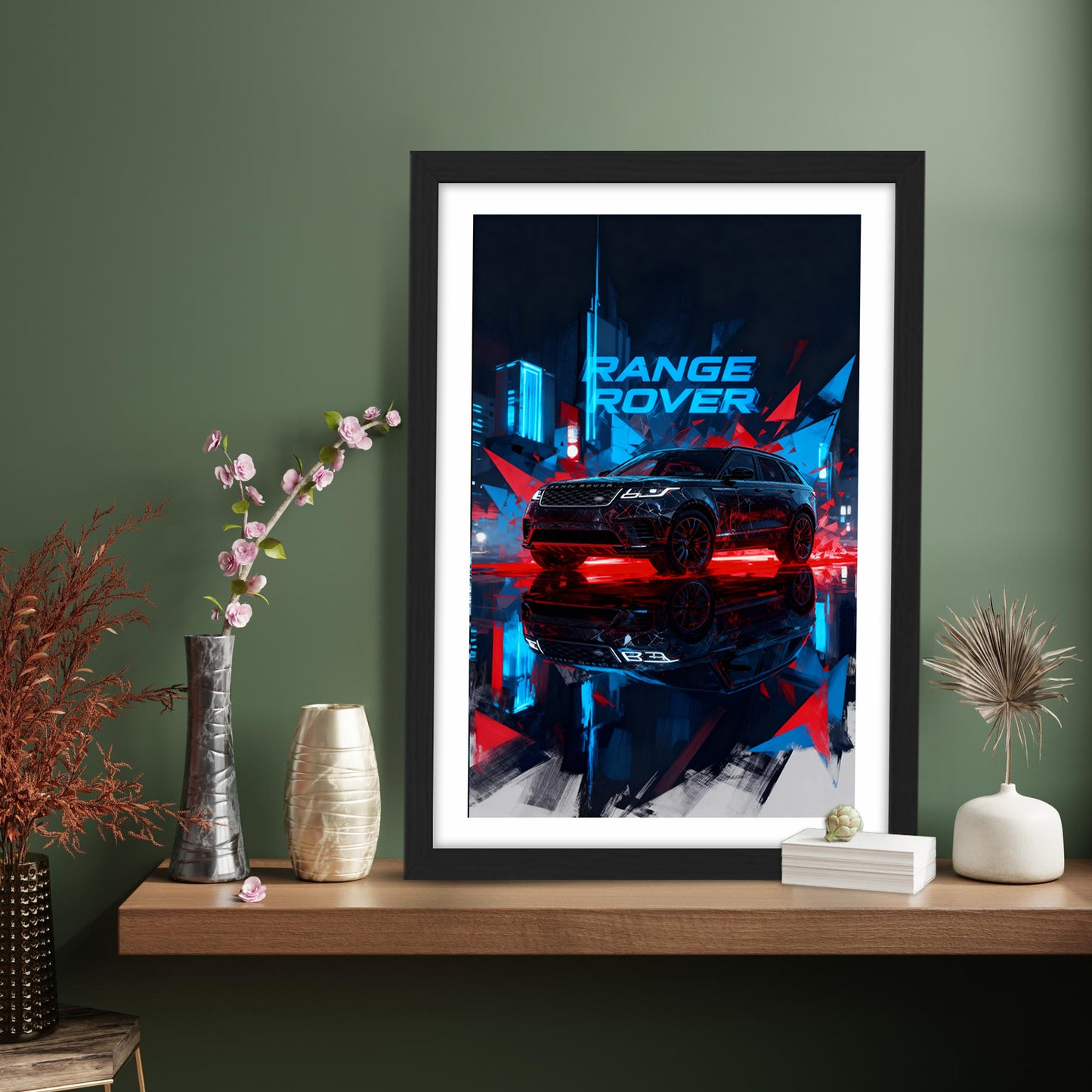 Range Rover Neon Night Wall Frame