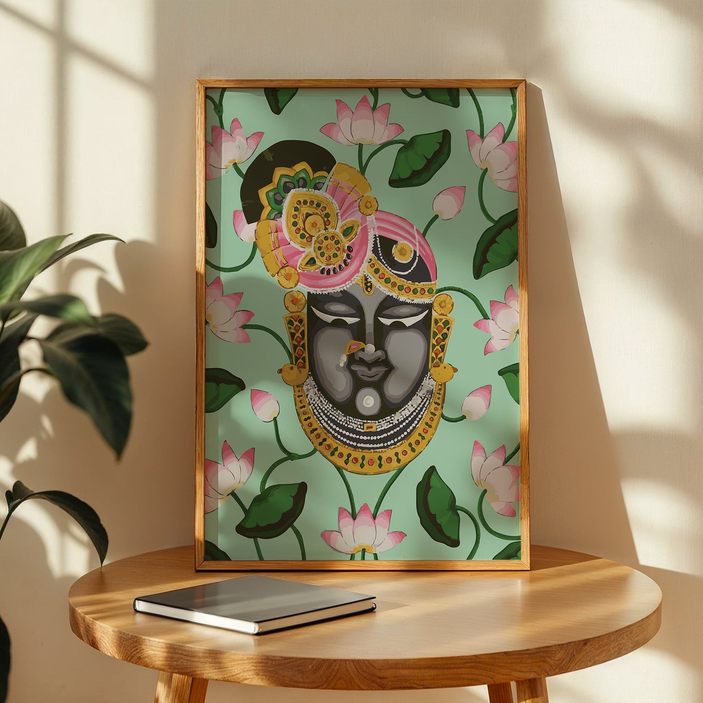 Krishna Lotus Art