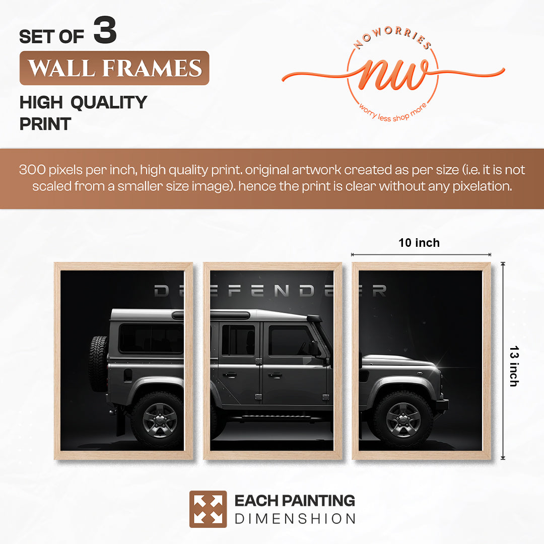 Defender Wall Frame Set of 3