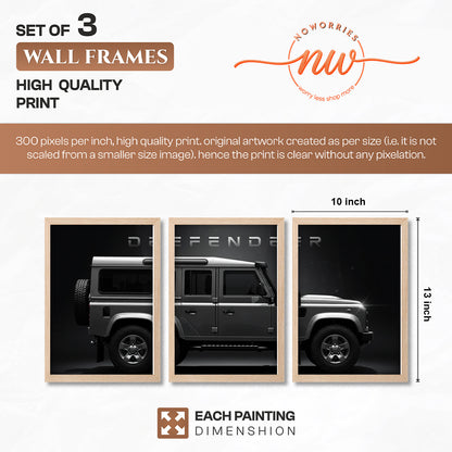 Defender Wall Frame Set of 3