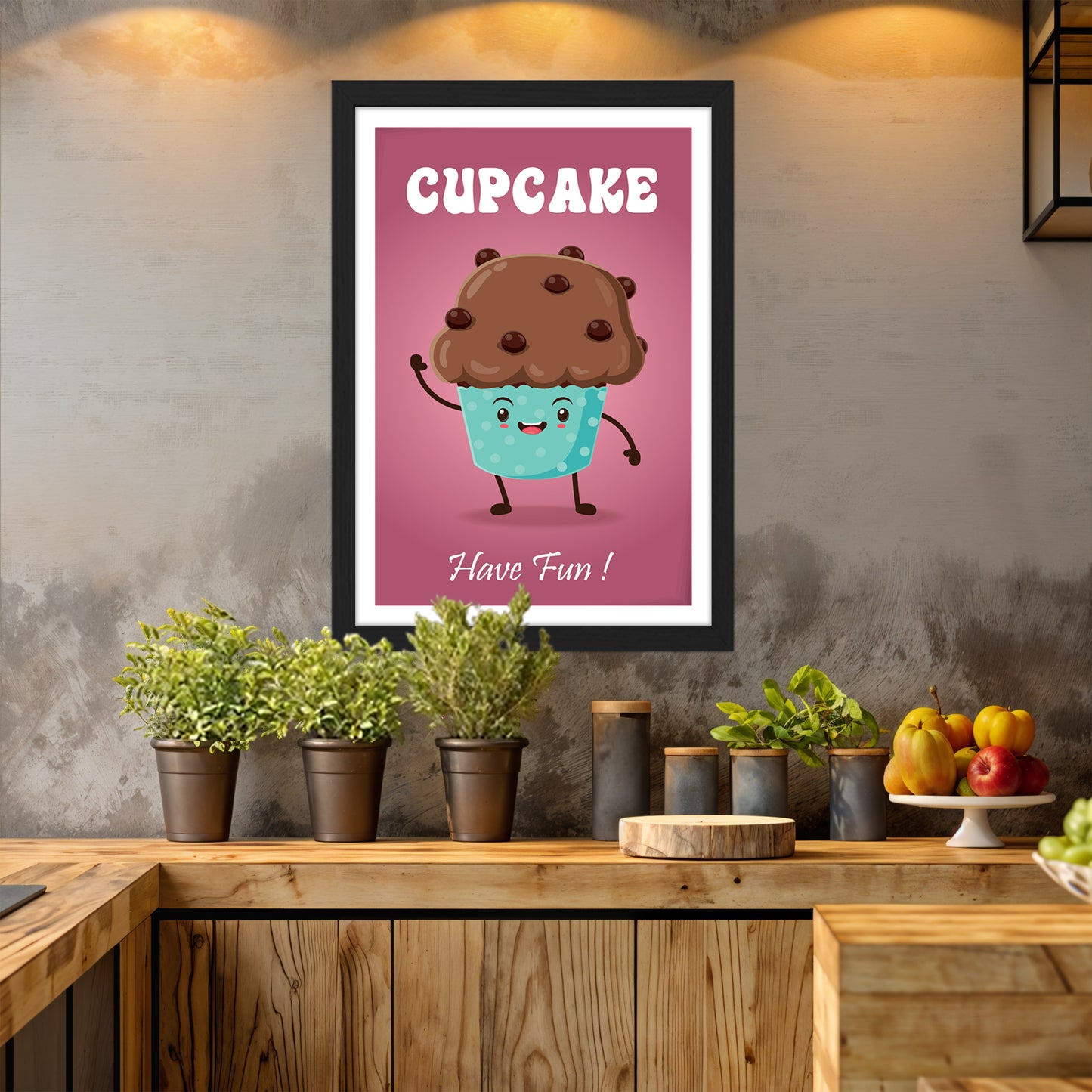 Fun Cupcake Wall Frame