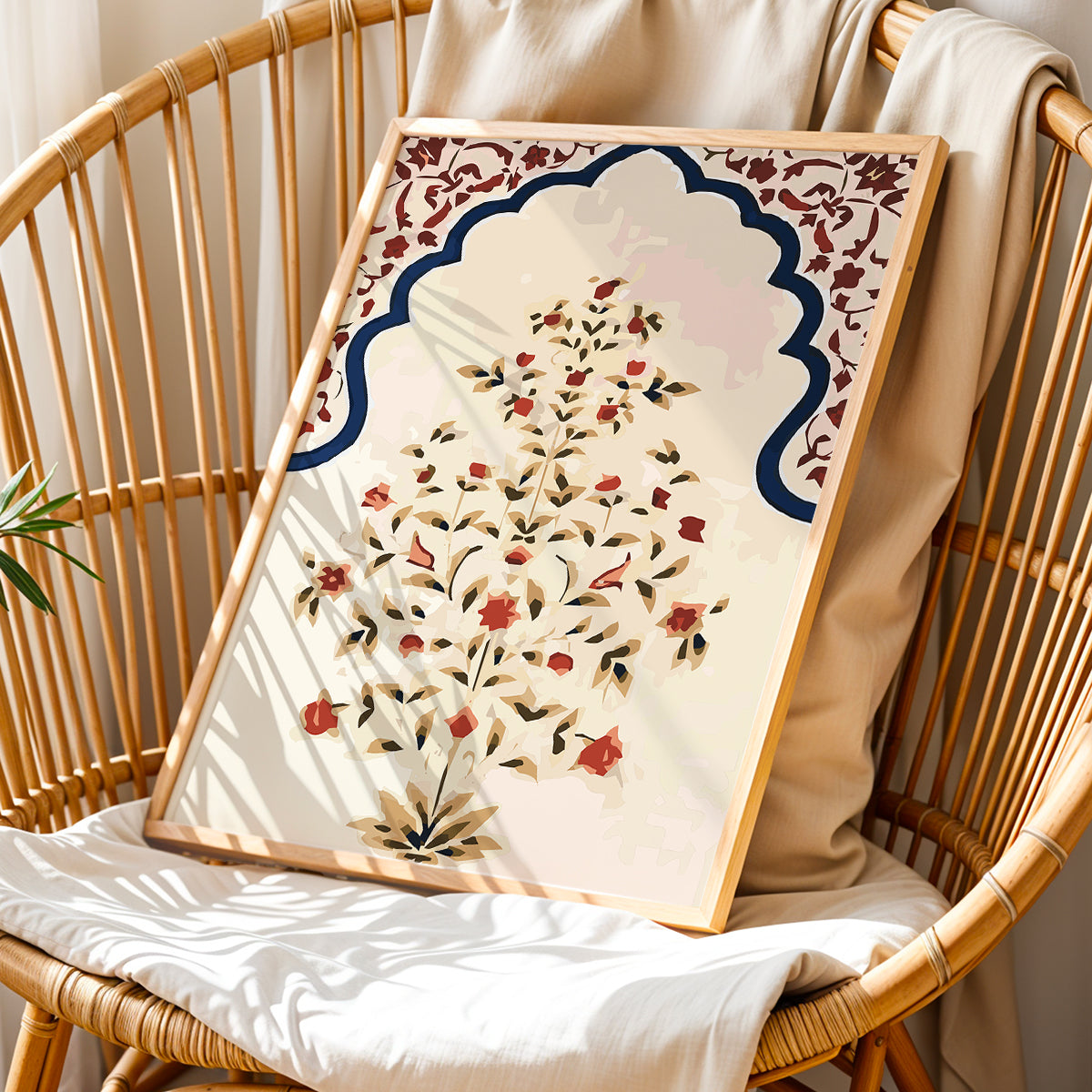 Vintage Floral Motif Art