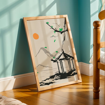 Zen Pavilion Wall Art