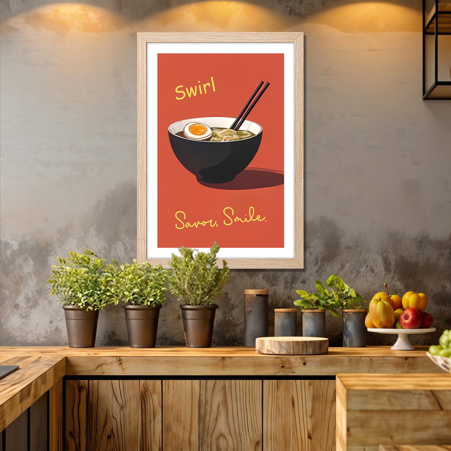 Ramen Joy Wall Frame