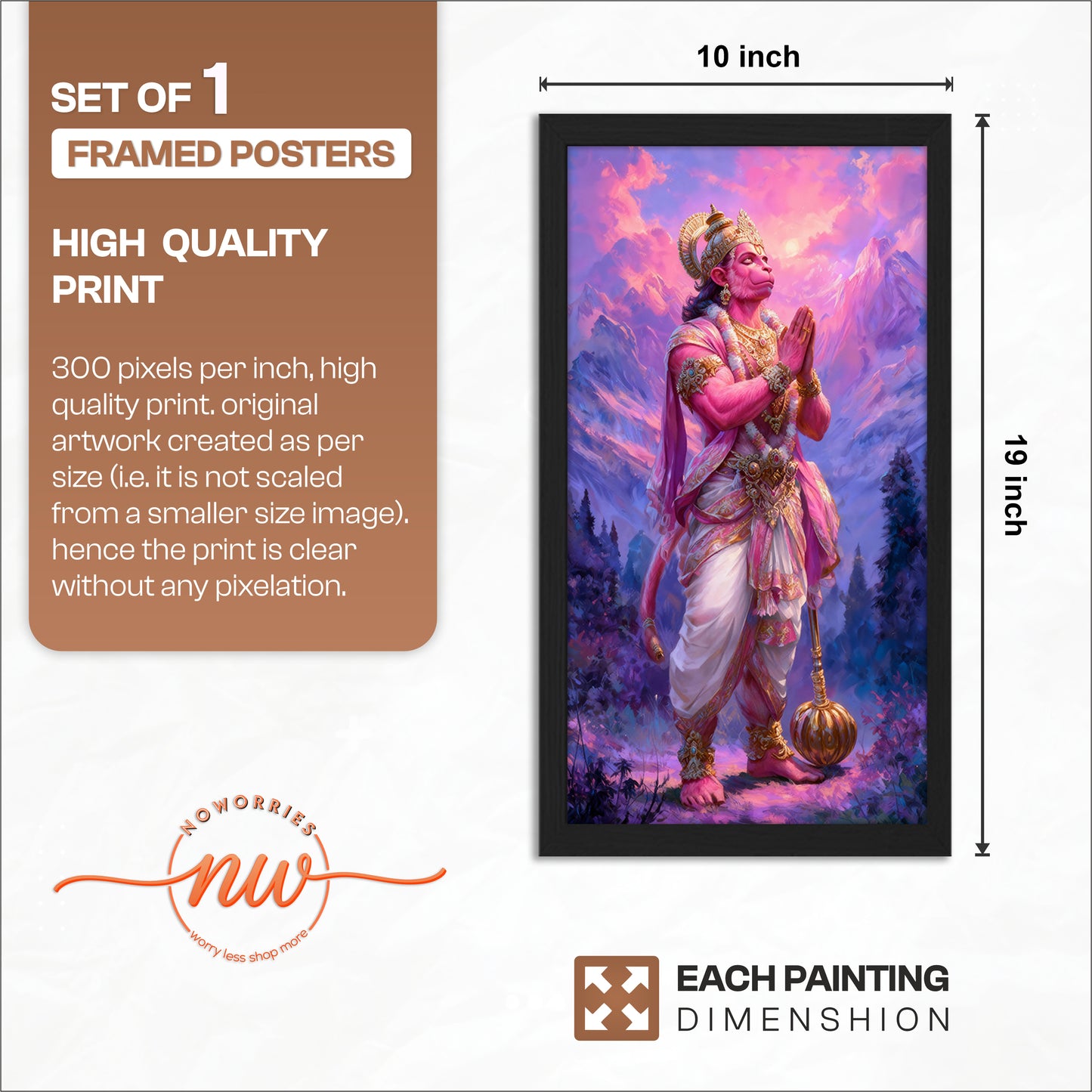 Bhakt Hanuman Wall Frame