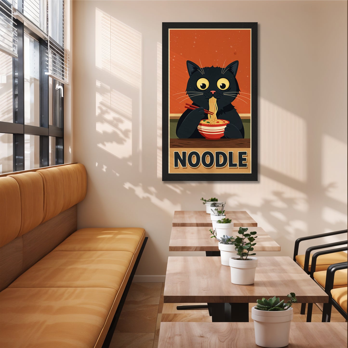 Cute Cat Noodle Poster