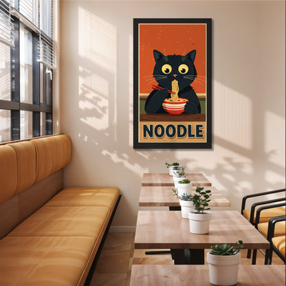 Cute Cat Noodle Poster