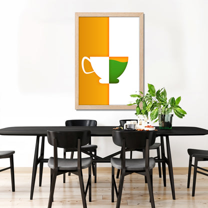 Tricolor Cup Wall Frame