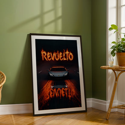 Lamborghini Revuelto Inferno Wall Frame