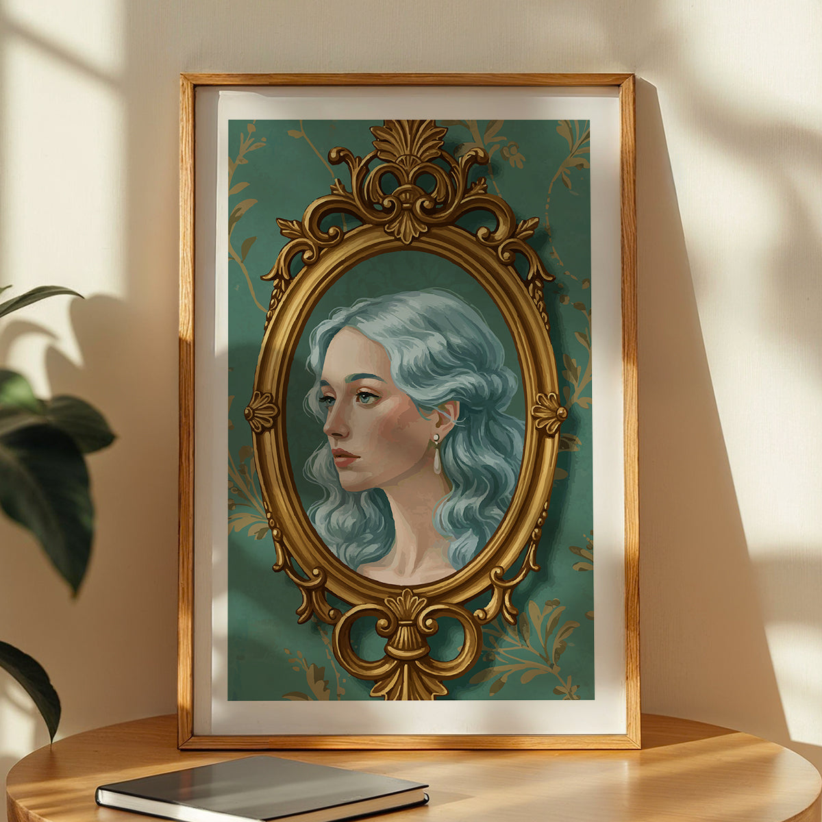 Vintage Victorian Portrait Framed Wall Art Print