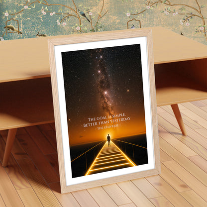 The Goal Is Simple Motivational Poster