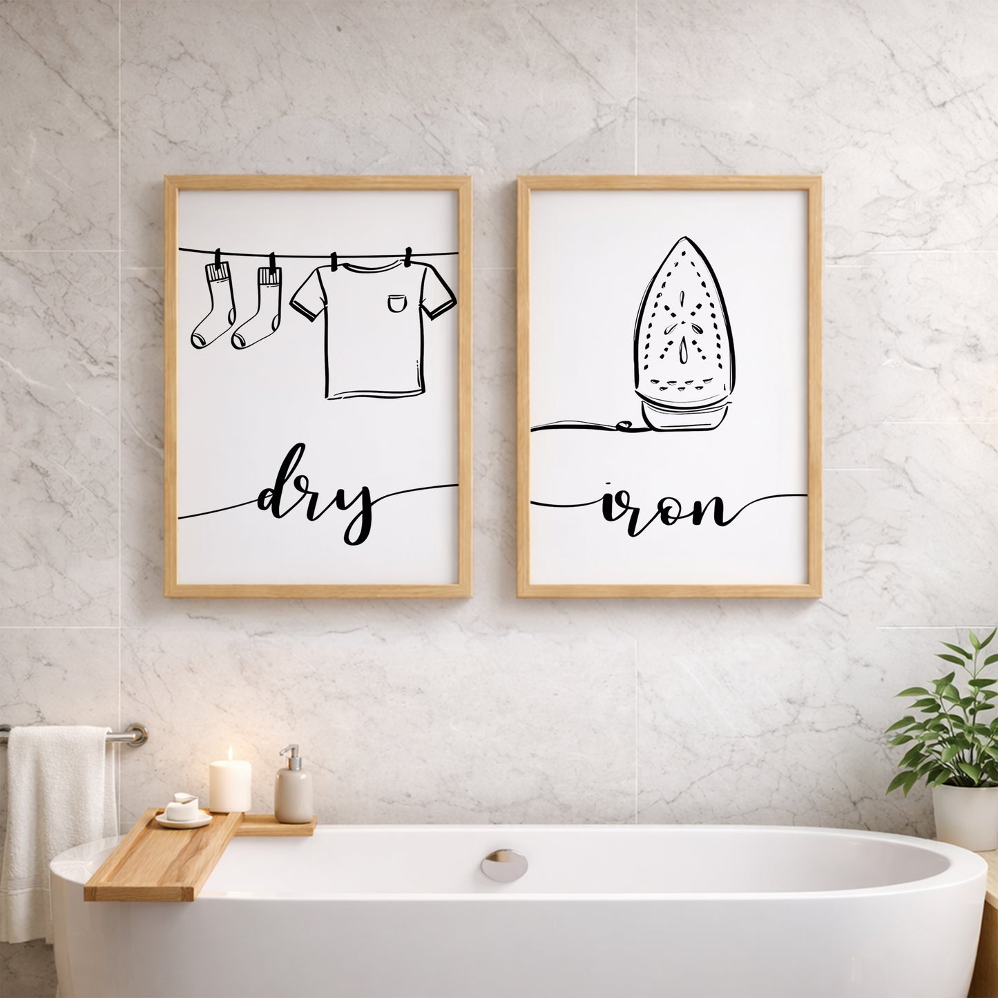 Dry & Iron Wall Art Set of 2