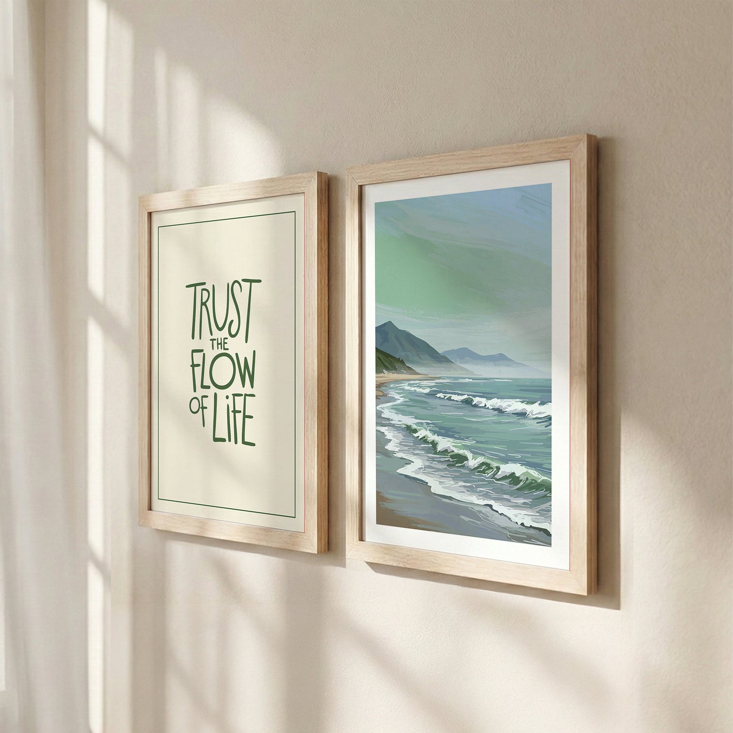Trust the Flow of Life Wall Art Set of 2